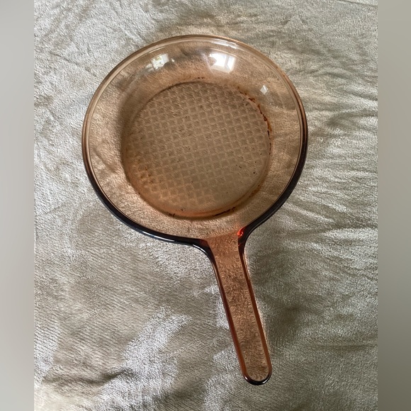 MCM Vintage Amber French Visions Corningware Frying Pan - Picture 1 of 4